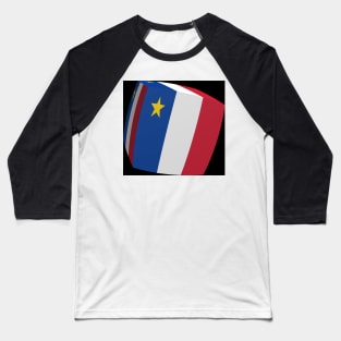 Acadian flag cubed Baseball T-Shirt